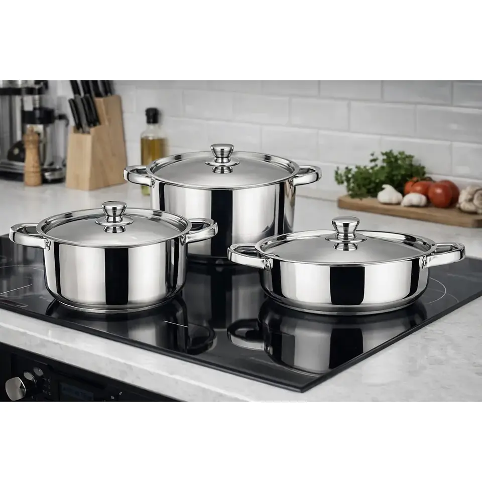 Bateria de Cocina A. Inox 6pzas Malaga Doral Menaje Bataima6l 2
