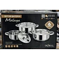 Bateria de Cocina A. Inox 6pzas Malaga Doral Menaje Bataima6l - Miniatura 3