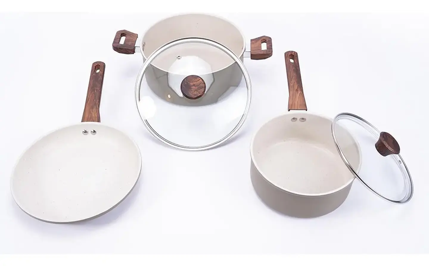 Bateria Cocina 5p A.forj Alessandria Verde Doral Menaje Batalal5p 1