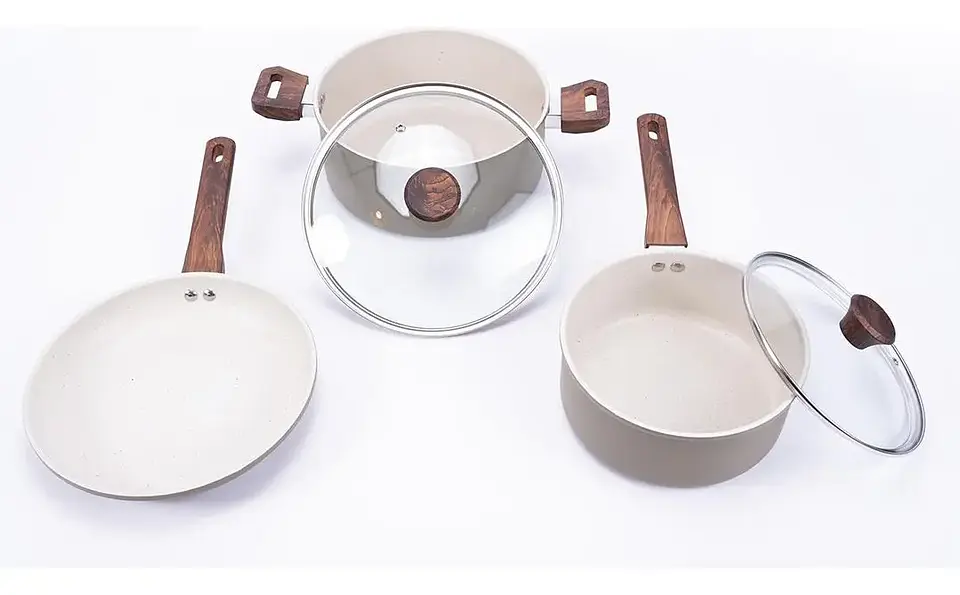 Bateria Cocina 5p A.forj Alessandria Verde Doral Menaje Batalal5p 1