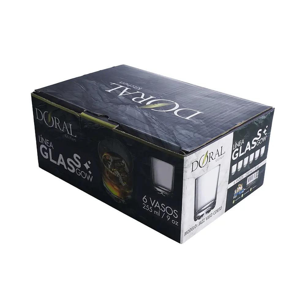 Set 6vasos Bajo Jazz Doral Menaje S6vgja255 2