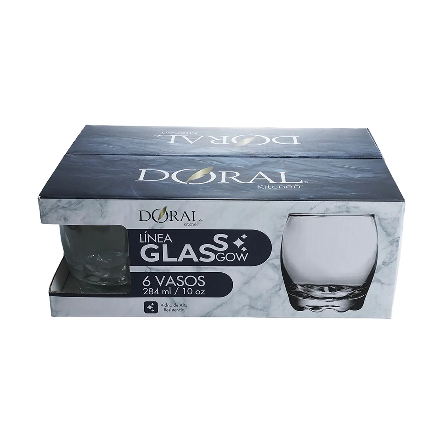 Set 6vasos Bajo Bossa Doral Menaje S6vgbo284 3