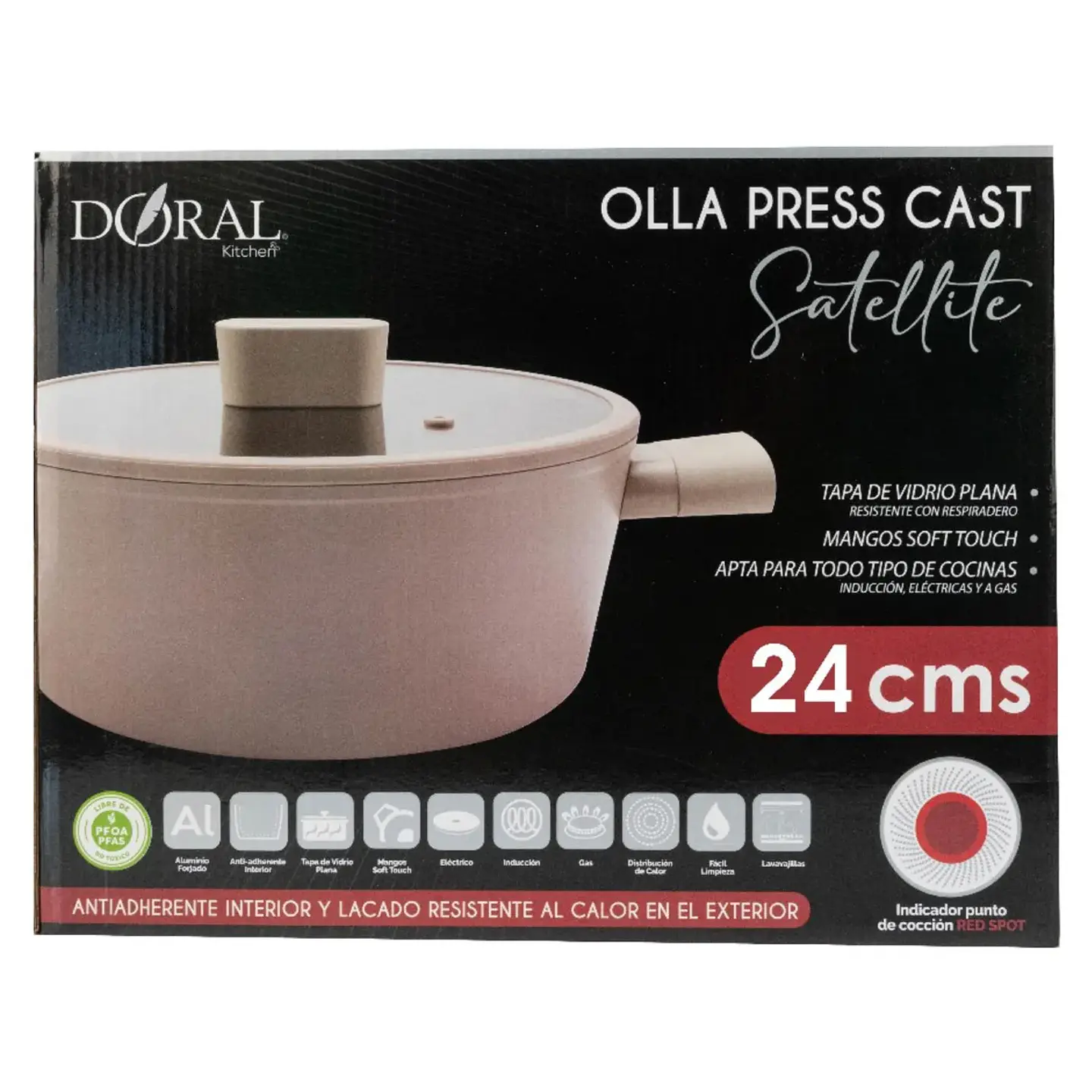 Cacerola Alum Fund. 24cm Doral Menaje Marfil 4