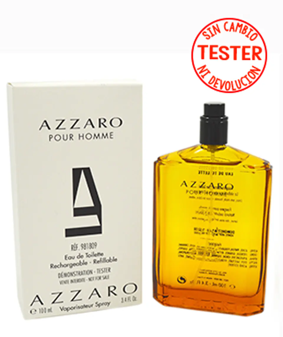 AZZARO POUR HOMME EDT 100 ML (TESTER - SIN TAPA) - AZZARO 1