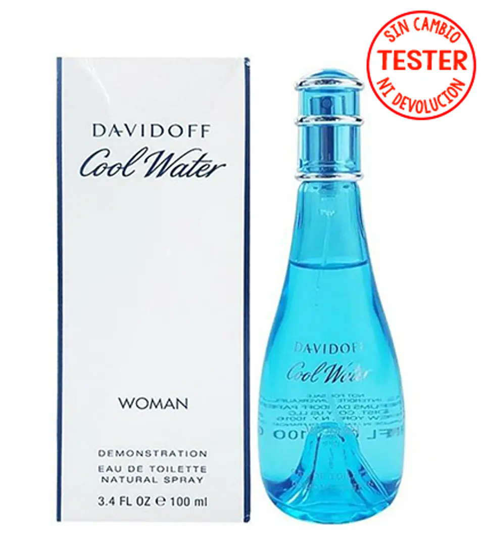 COOL WATER WOMAN EDT 100 ML (TESTER-SIN TAPA) - DAVIDOFF 1