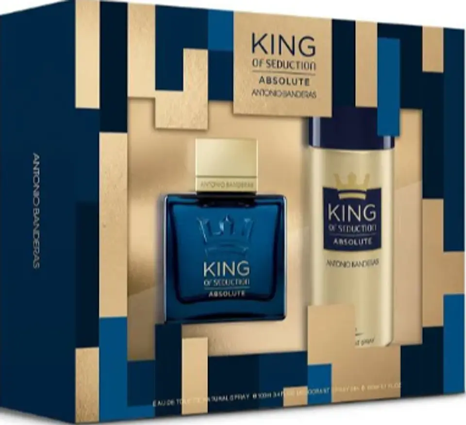 KING OF SEDUCTION ABSOLUTE EDT 100 ML + DEO 150 ML ESTUCHE -  ANTONIO BANDERAS 1