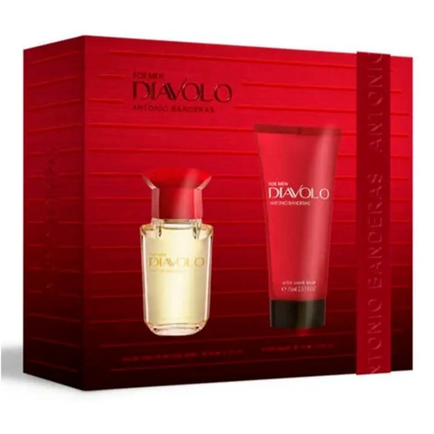 DIAVOLO EDT 50 ML + AFTER SHAVE BALM 75 ML ESTUCHE - ANTONIO BANDERAS 1