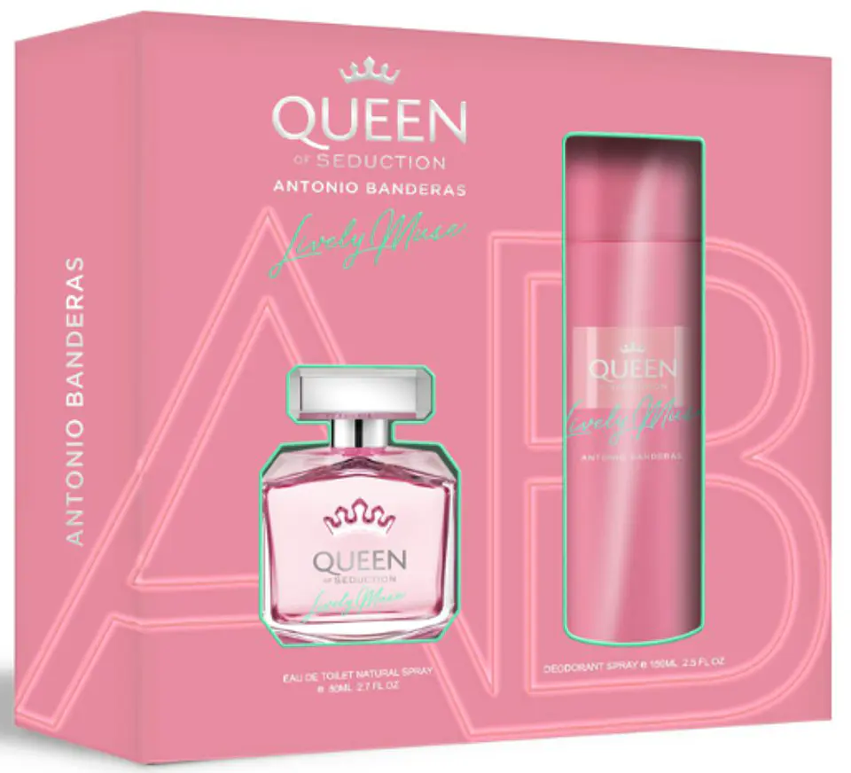 QUEEN OF SEDUCTION LIVELY MUSE EDT 80 ML + DEO  150 ML  ESTUCHE -  ANTONIO BANDERAS 1