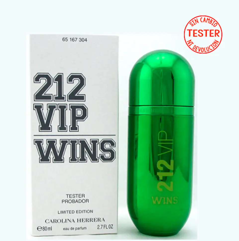 212 VIP WOMAN WINS EDP 80 ML EDICIÓN LIMITADA (TESTER-PROBADOR) - CAROLINA HERRERA 1
