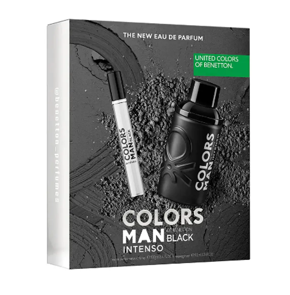 COLOR MAN BLACK INTENSO EDP 100 ML + 10 ML  ESTUCHE - BENETTON 1