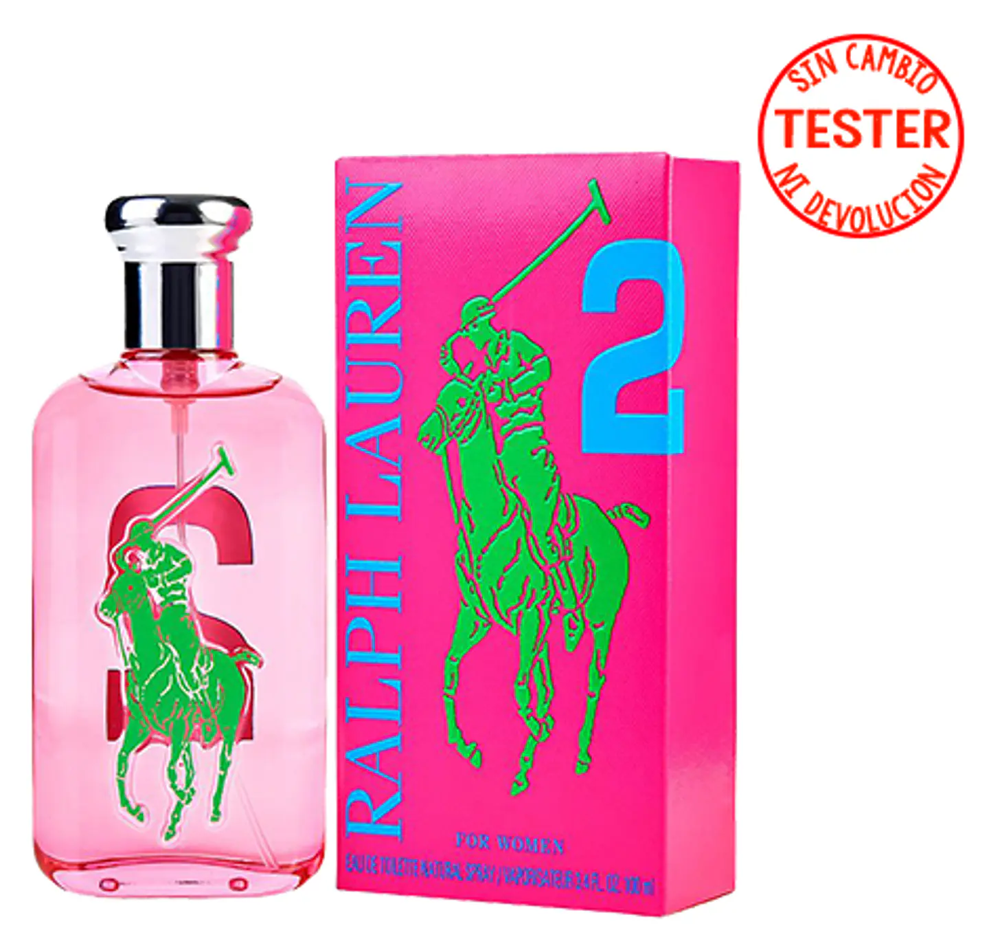 POLO BIG PONY 2 FOR WOMEN EDT 100 ML (TESTER-PROBADOR) - RALPH LAUREN 1