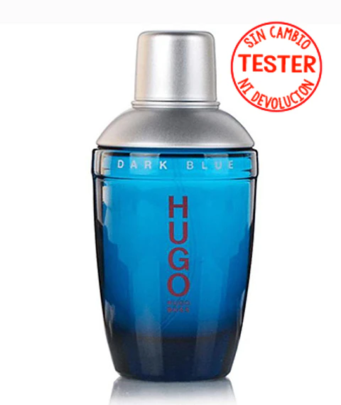 HUGO DARK BLUE EDT 75 ML (TESTER - PROBADOR)  - HUGO BOSS