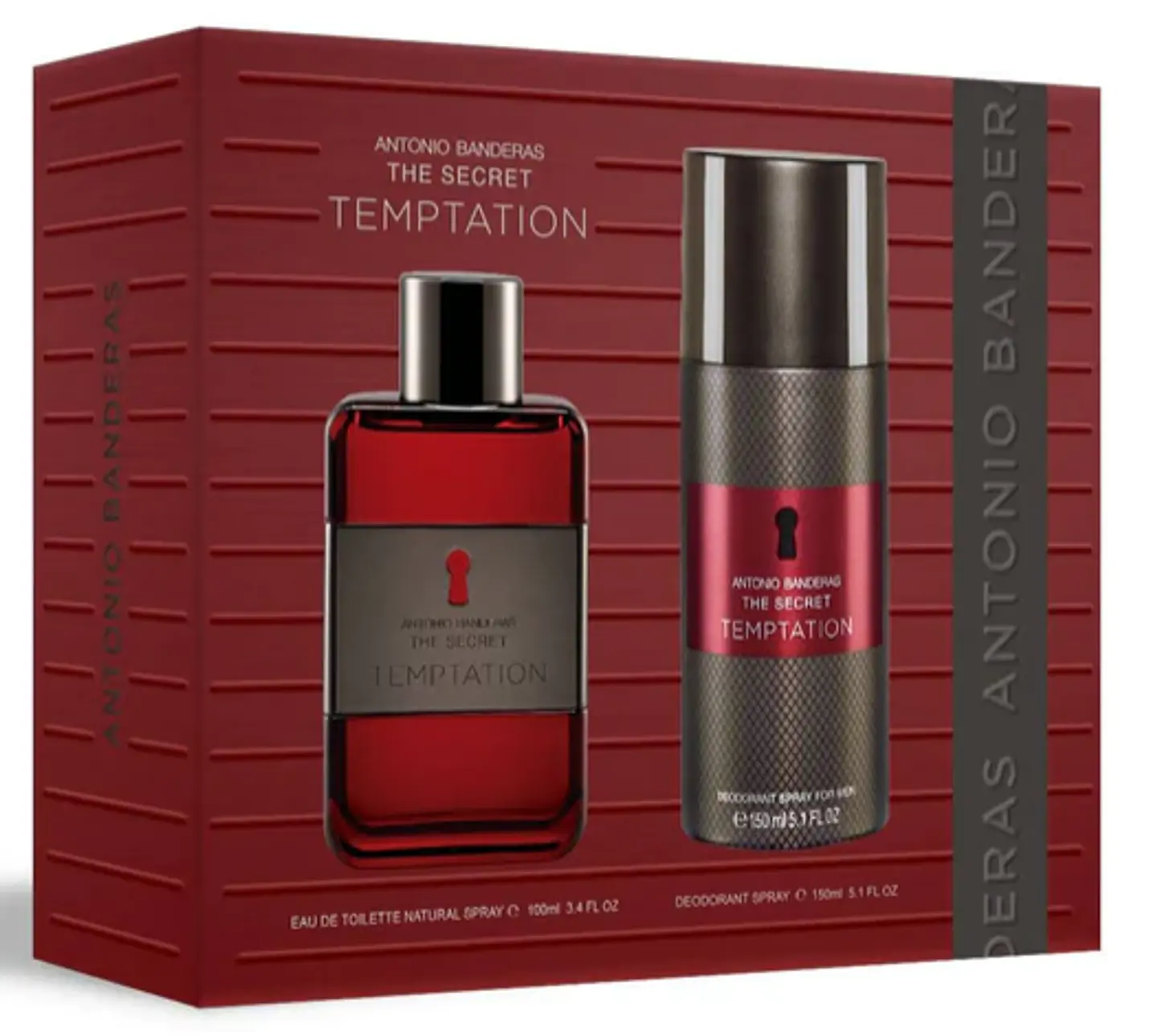 THE SECRET TEMPTATION EDT 100 ML + DEO 150 ML ESTUCHE - ANTONIO BANDERA 1