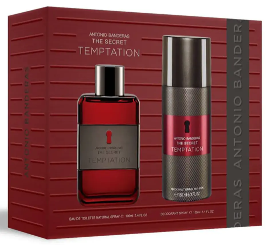 THE SECRET TEMPTATION EDT 100 ML + DEO 150 ML ESTUCHE - ANTONIO BANDERA 1