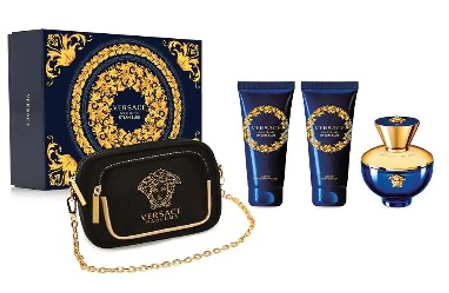 DYLAN BLUE FEMME EDP 100 ML + SHOWER GEL 100 ML + BODY LOTION 100 ML + BOLSO ESTUCHE - VERSACE 1