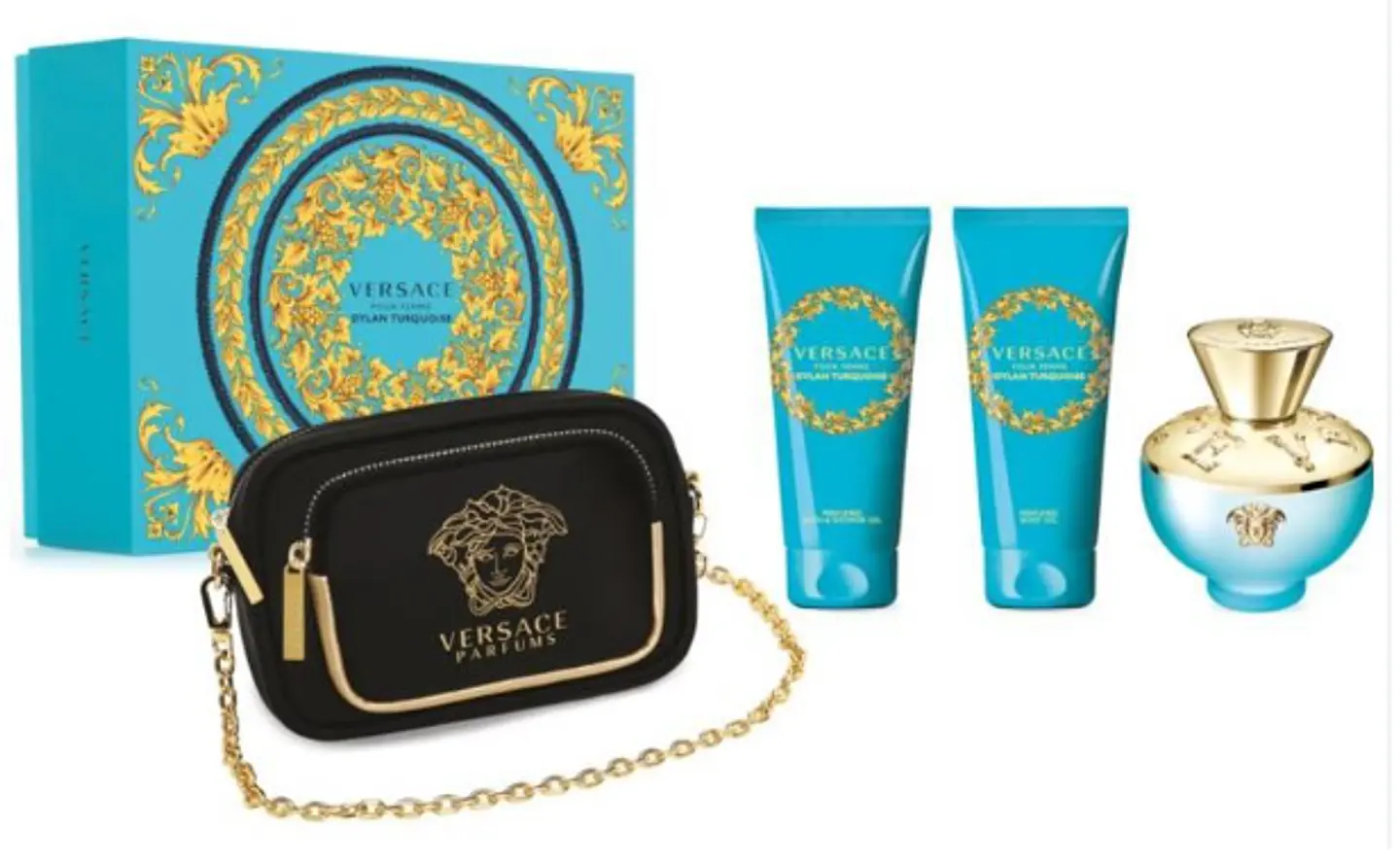 DYLAN TURQUOISE FEMME EDT 100 ML+SHOWER GEL 100 ML+BODY LOTION 100 ML+BOLSO ESTUCHE - VERSACE 1