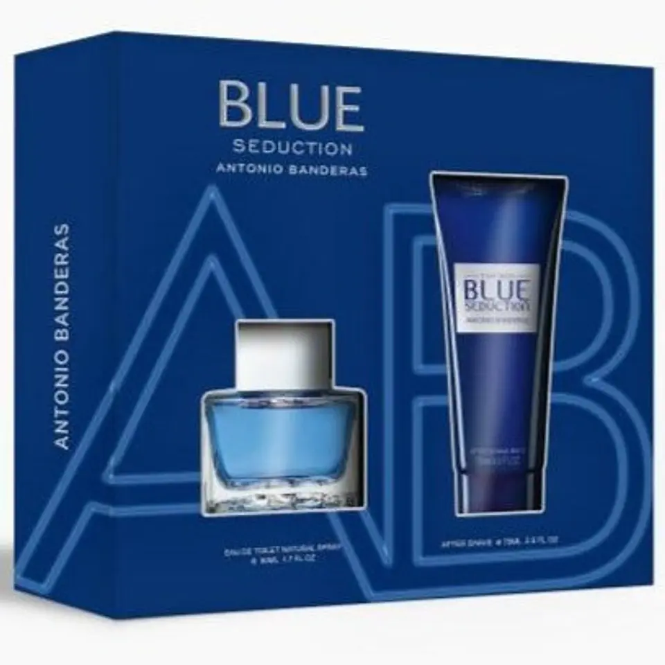 BLUE SEDUCTION FOR MEN EDT 50 ML + AFTER SHAVE BALM 75 ML - ANTONIO BANDERAS 1