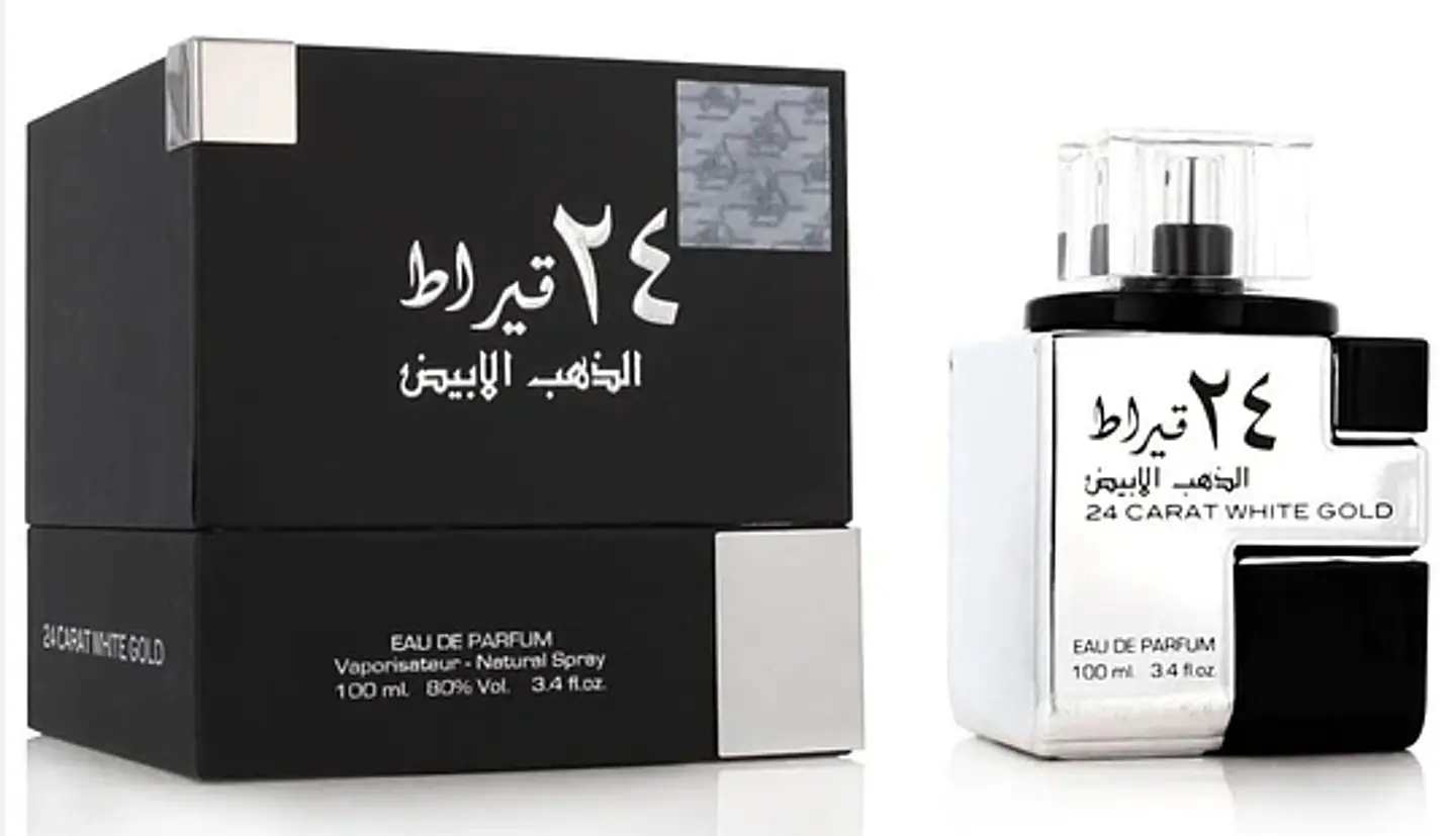 24 CARAT WHITE GOLD UNISEX EDP 100 ML - LATTAFA 1