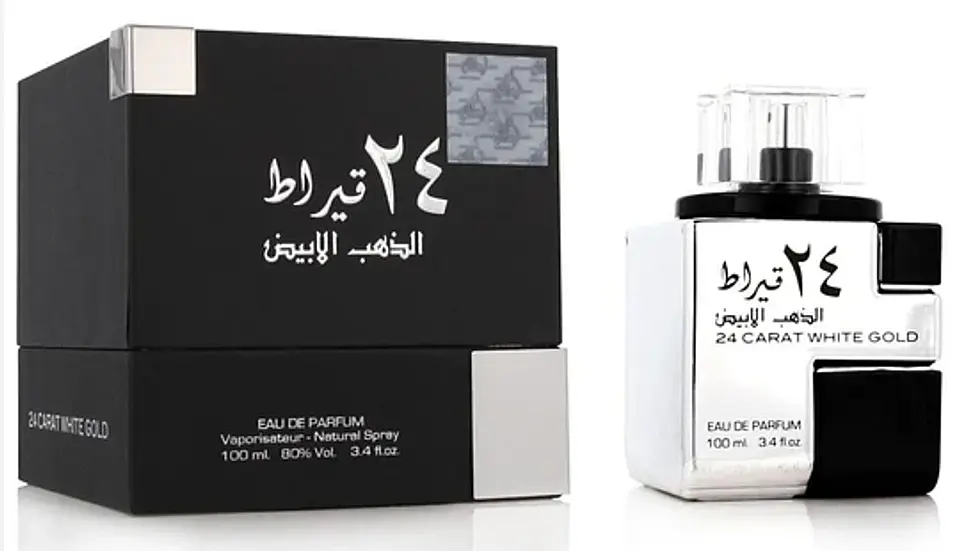 24 CARAT WHITE GOLD UNISEX EDP 100 ML - LATTAFA 1