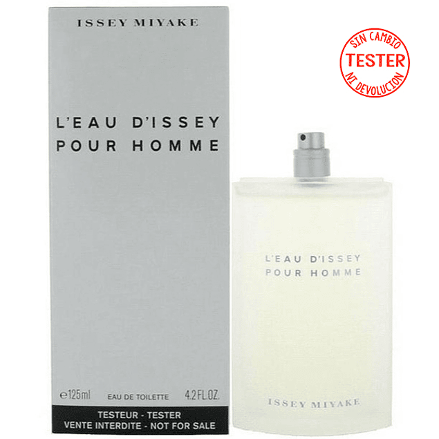 LEAU D ISSEY HOMME EDT 125 ML (TESTER - SIN TAPA) - ISSEY MIYAKE