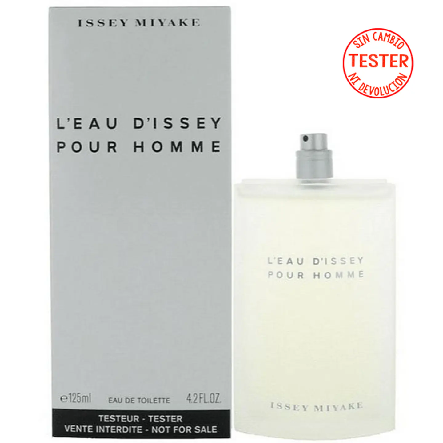 LEAU D ISSEY HOMME EDT 125 ML (TESTER - SIN TAPA) - ISSEY MIYAKE 1