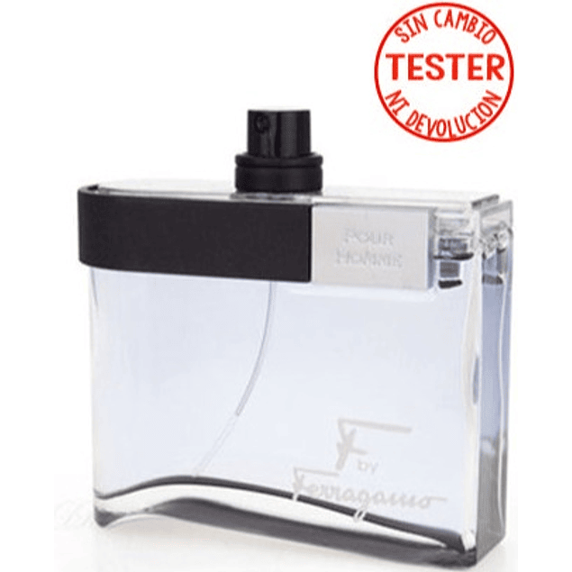 F BLACK BY FERRAGAMO POUR HOMME EDT 100 ML (TESTER-SIN TAPA) - SALVATORE FERRAGAMO