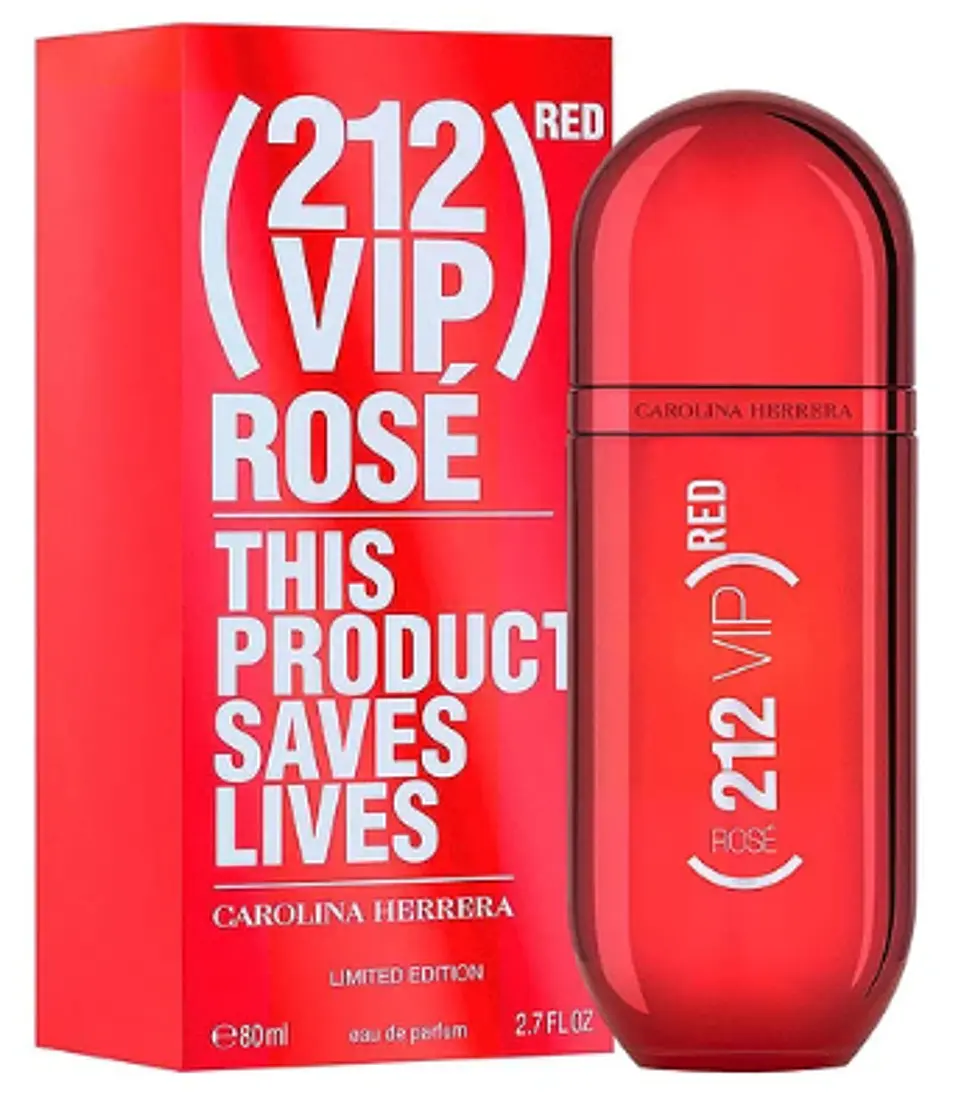 212 VIP ROSE RED EDP 80 ML - EDICIÓN LIMITADA - CAROLINA HERRERA 1