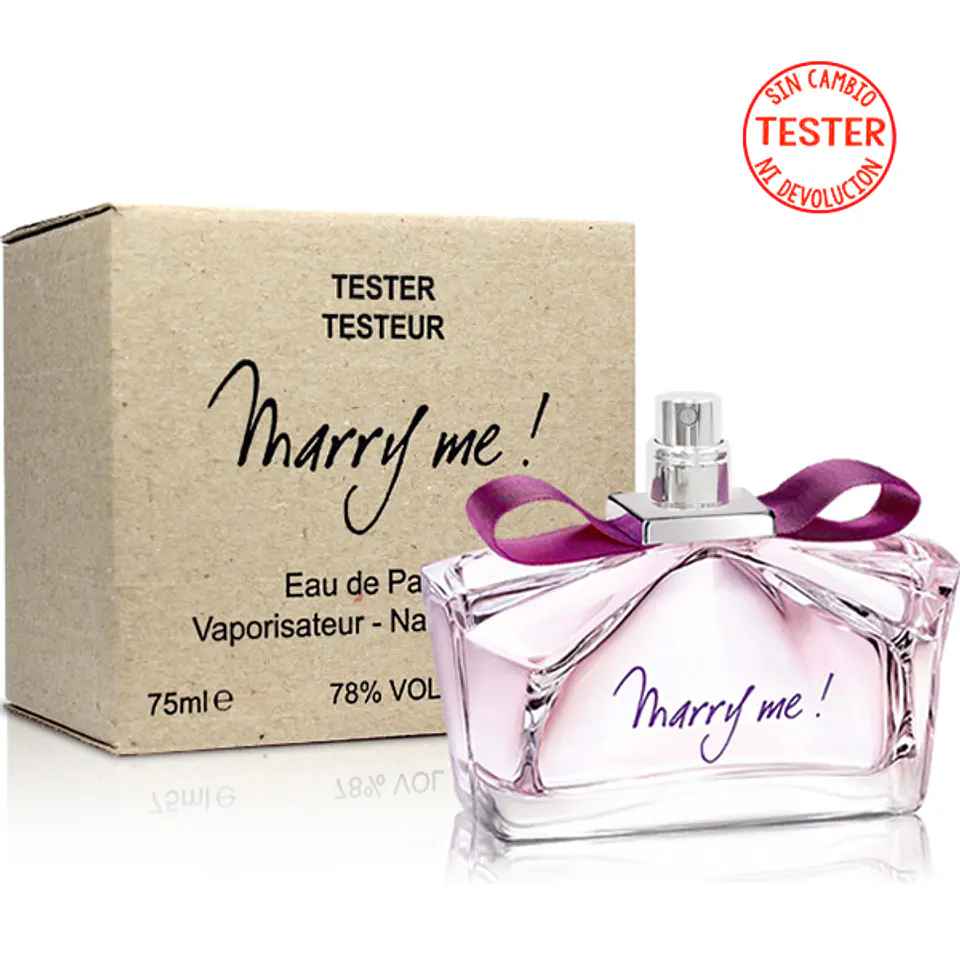 MARRY ME EDP 75 ML PARA MUJERES (SIN TAPA -TESTER) - LANVIN 1
