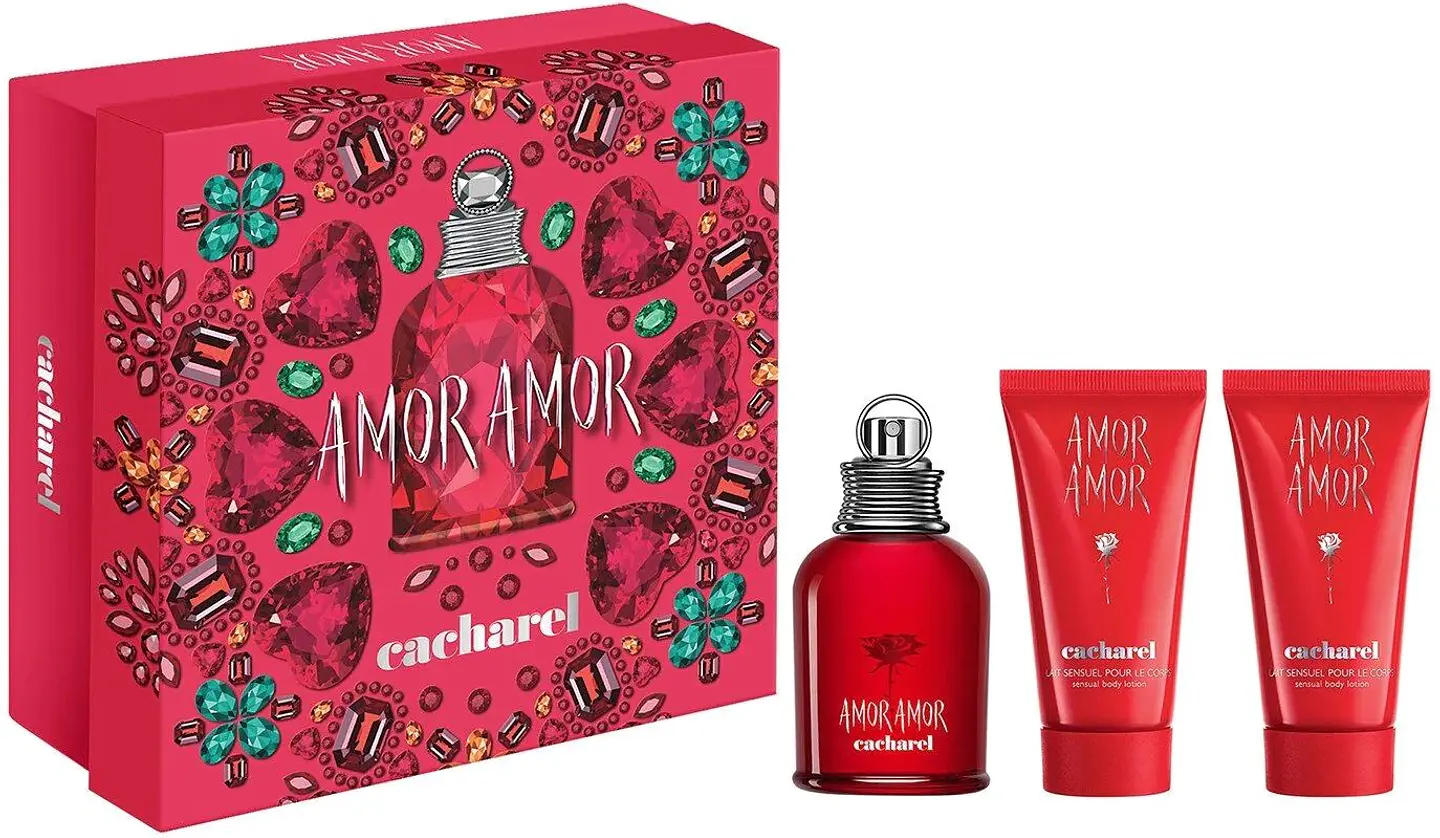 Amor Amor EDT 50 ML + Body Lotion  50 ML+50 ML Estuche  - Cacharel 1