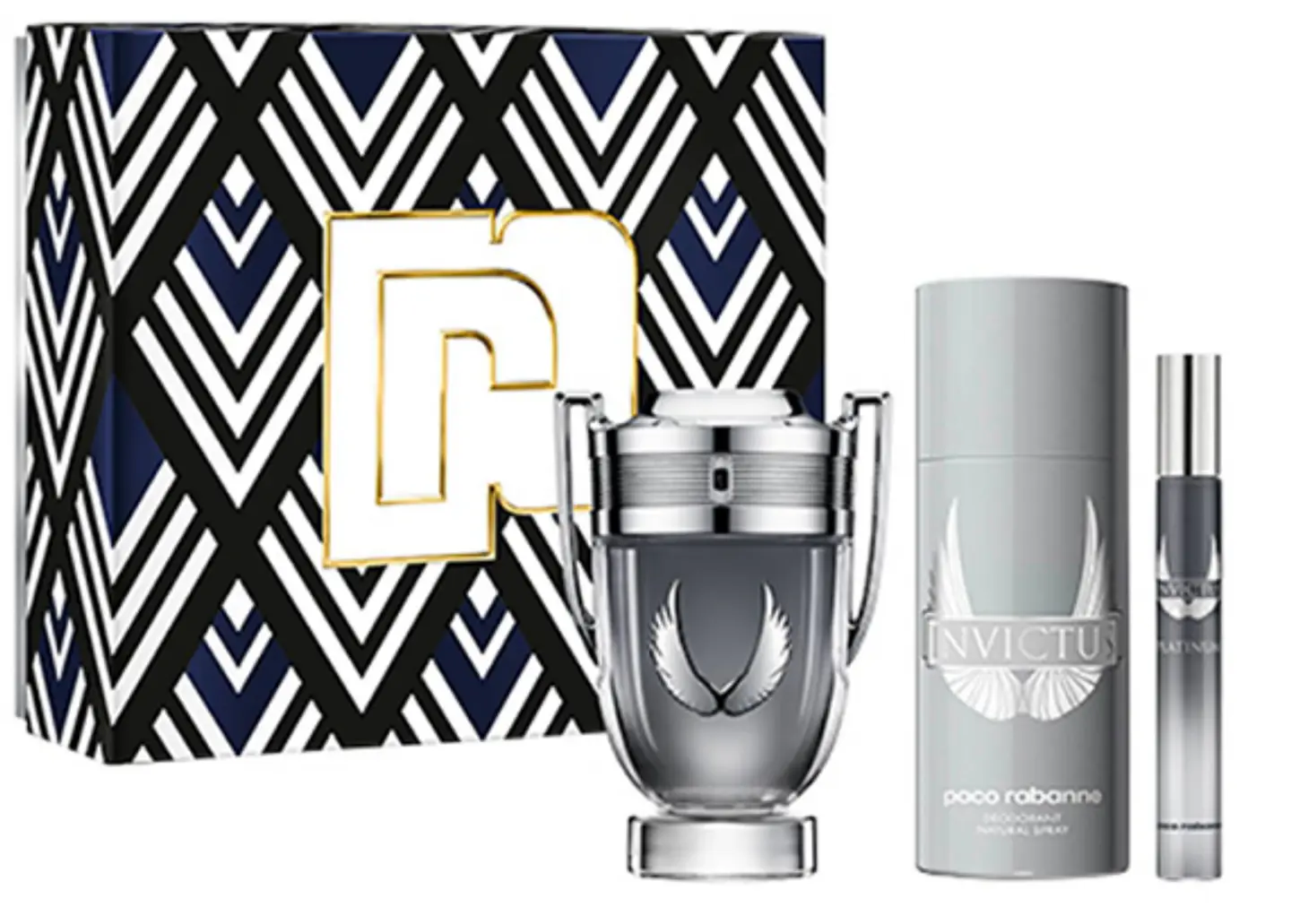 INVICTUS PLATINUM EDP 100 ML + TRAVEL 10 ML + DEO 150 ML ESTUCHE - PACO RABANNE 1