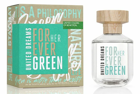 UNITED DREAMS FOREVER GREEN FOR HER EDT 80 ML -  BENETTON