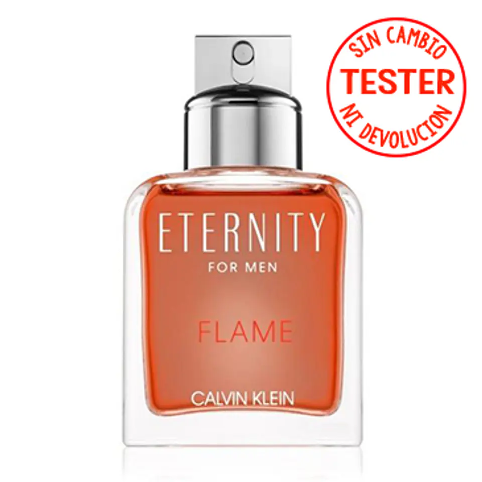 ETERNITY FLAME MEN EDT 100 ML (TESTER-PROBADOR)  - CALVIN KLEIN 1