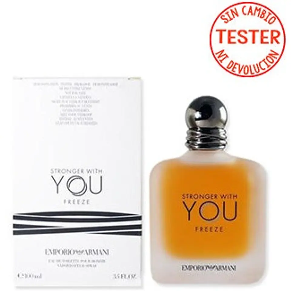 STRONGER WITH YOU FREEZE EDT 100 ML (TESTER-PROBADOR) - ARMANI 1