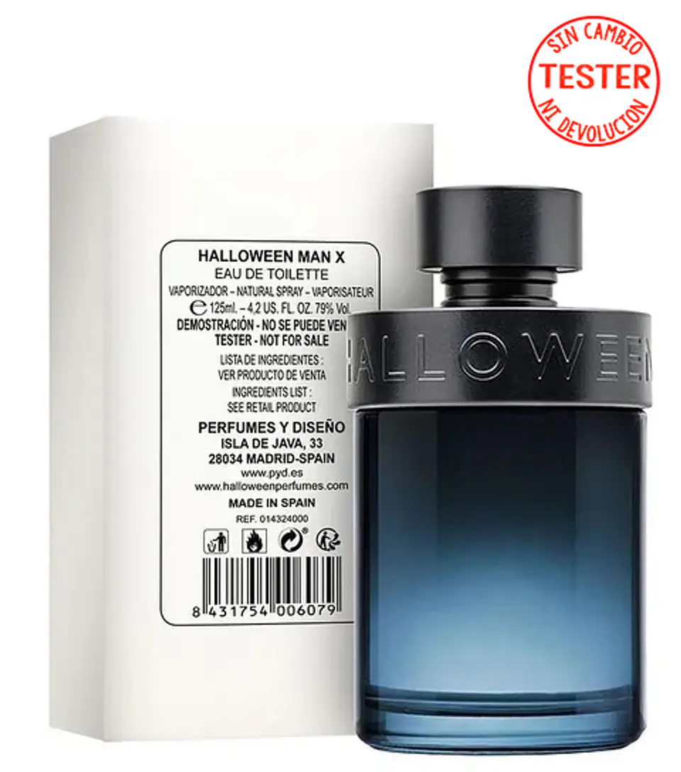 HALLOWEEN MAN X EDT 125 ML  (TESTER-PROBADOR) - HALLOWEEN 1