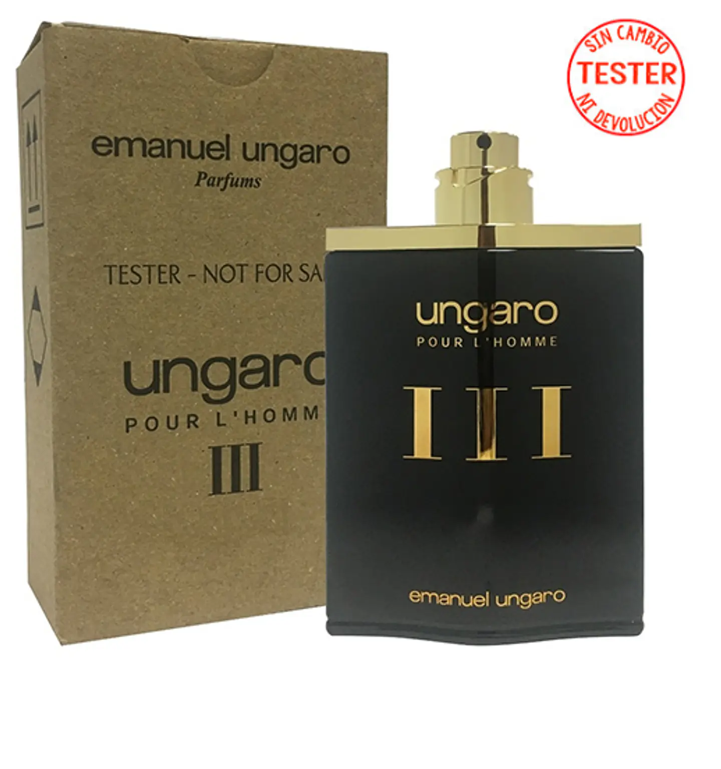 UNGARO III POUR L'HOMME EDT 100 ML (TESTER-SIN TAPA) - EMANUEL UNGARO 1