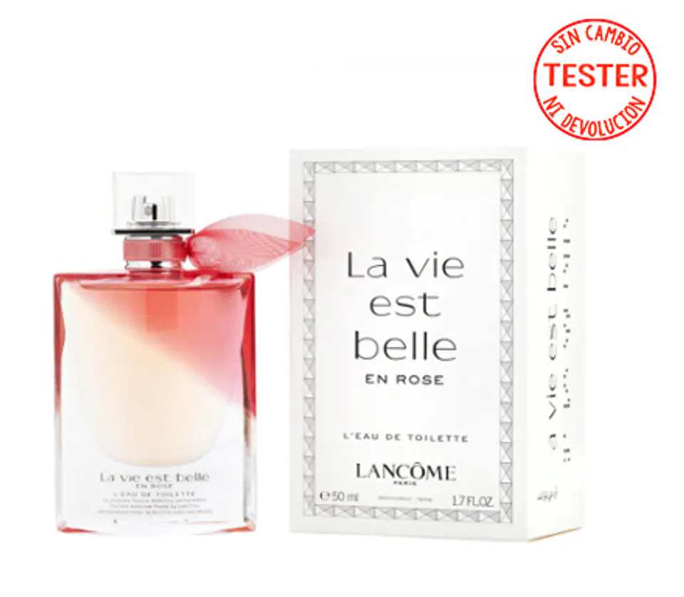 LA VIE EST BELLE EN ROSE EDT 50 ML (TESTER-PROBADOR) - LANCOME 1