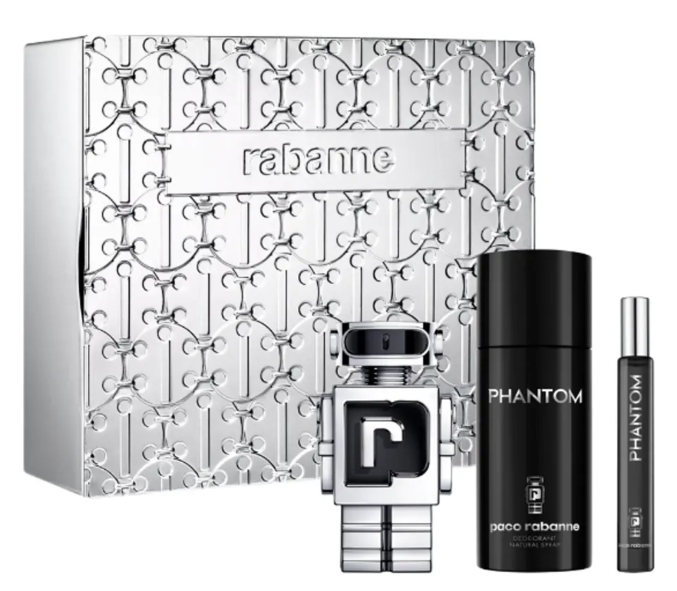 PHANTOM EDT 50 ML + DEODORANT 150 ML + TRAVEL 10 ML  ESTUCHE - PACO RABANNE 1