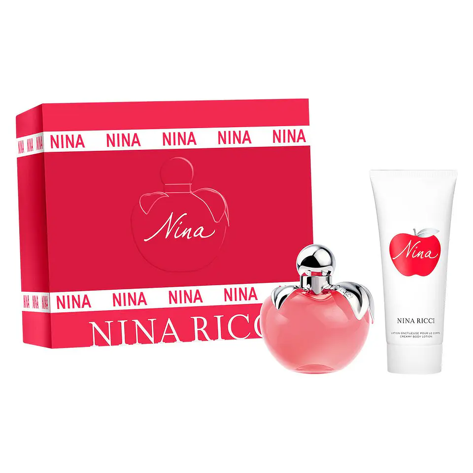 NINA EDT 80 ML + BODY LOTION 100 ML ESTUCHE - NINA RICCI 1
