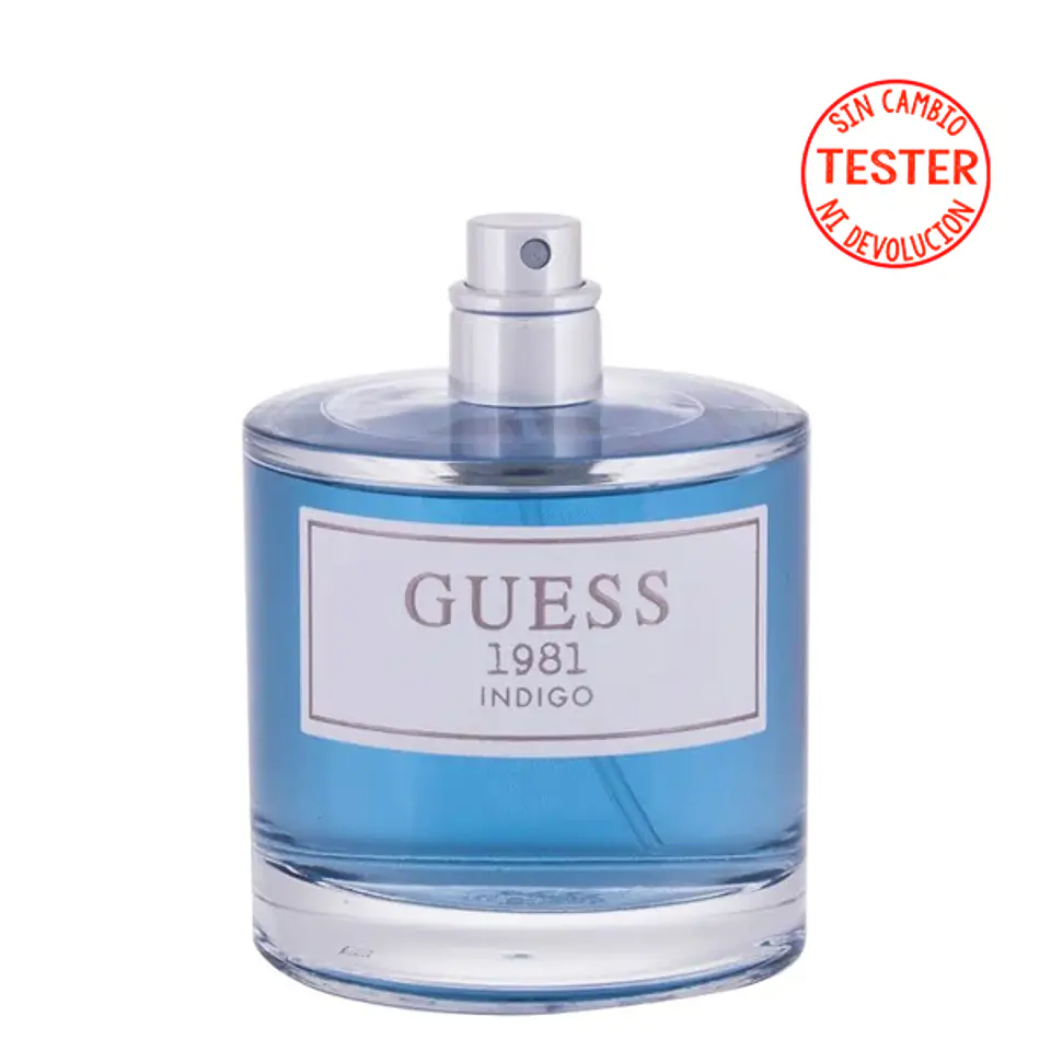 GUESS 1981 INDIGO POUR HOMME EDT 100 ML ( TESTER-SIN TAPA) - GUESS 1