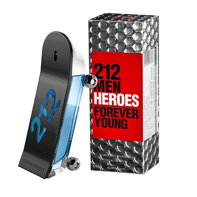 212 MEN HEROES FOREVER YOUNG EDT 90 ML (COLECTOR EDITION) - CAROLINA HERRERA
