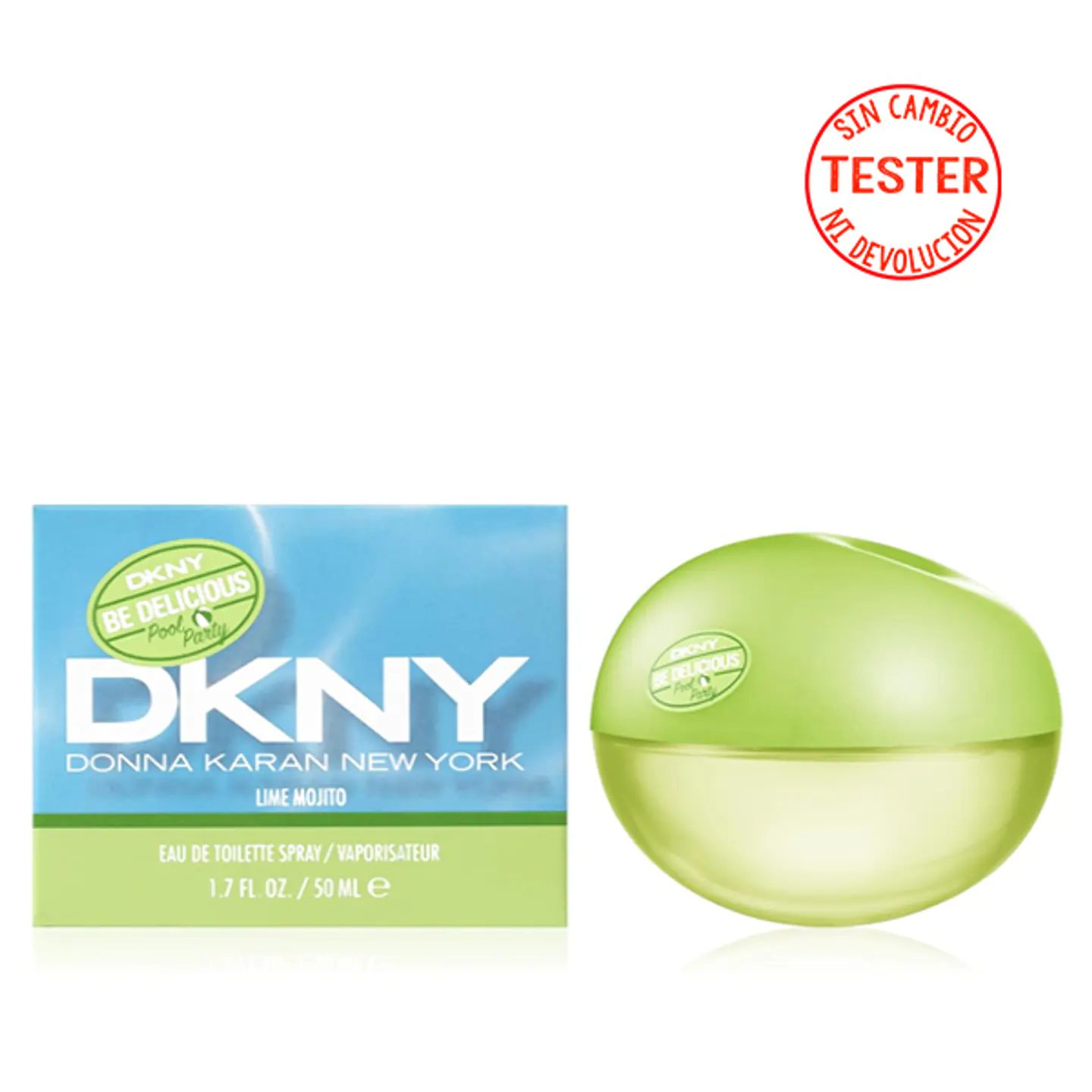 BE DELICIOUS POOL PARTY LIME MOJITO EDT 50 ML FOR WOMEN (TESTER-PROBADOR) - DONNA KARAN 1