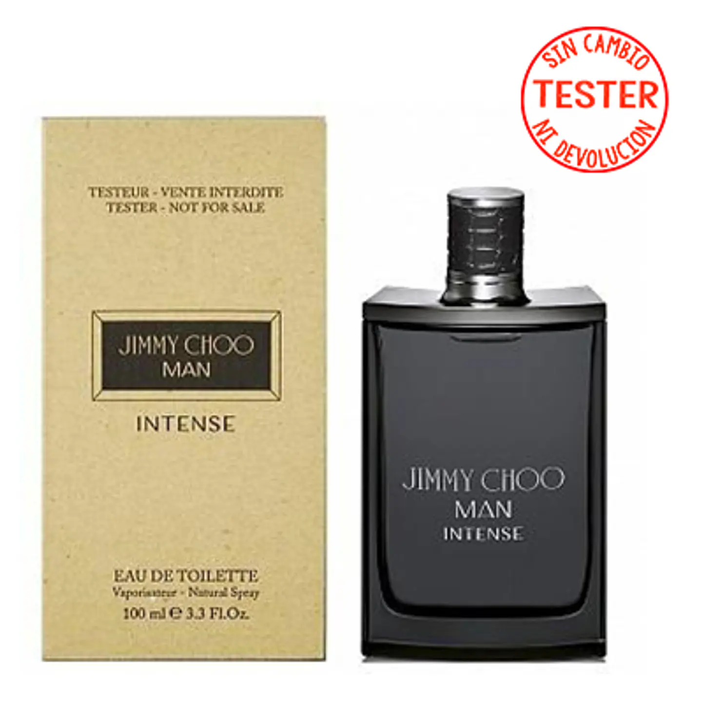 JIMMY CHOO MAN INTENSE EDT 100 ML  (TESTER - PROBADOR) - JIMMY CHOO 1