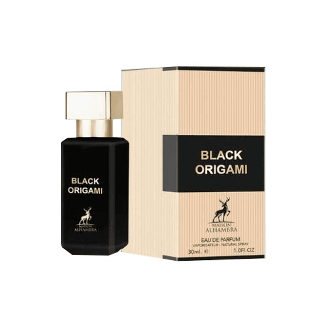 BLACK ORIGAMI EDP 30 ML UNISEX - MAISON ALHAMBRA