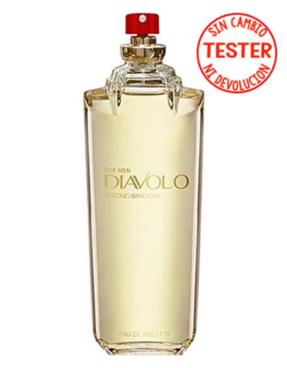 DIAVOLO FOR MEN EDT 100 ML (TESTER - SIN TAPA) - ANTONIO BANDERAS 1