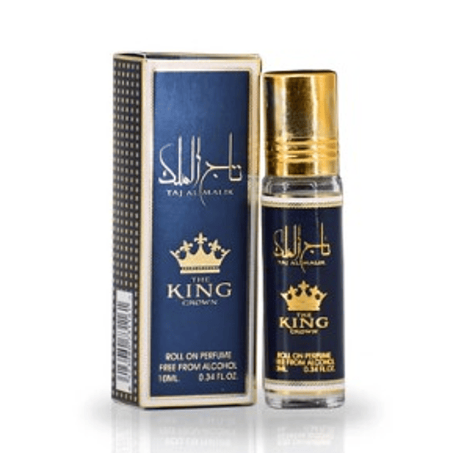 TAJ AL MALIK ROLL ON PERFUME OIL 10 ML FOR MEN - ARD AL ZAAFARAN (ACEITE LIBRE DE ALCOHOL)