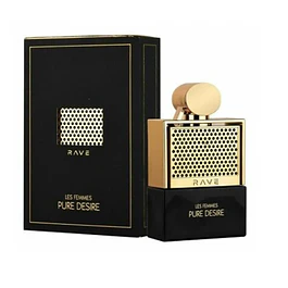LES FEMMES PURE DESIRE GOLD EDP 100 ML FOR WOMEN - RAVE BY LATTAFA (Inspirado en Ambre D'Alexandrie de Boucheron)