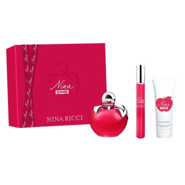 NINA LE PARFUM 80 ML + TRAVEL 10 ML + BODY LOTION 75 ML ESTUCHE - NINA RICCI