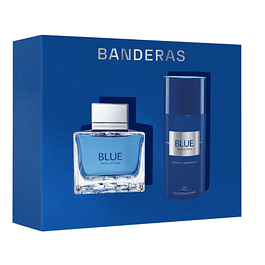 BLUE SEDUCTION FOR MEN EDT 100 ML + DEODORANT 150 ML ESTUCHE - ANTONIO BANDERAS