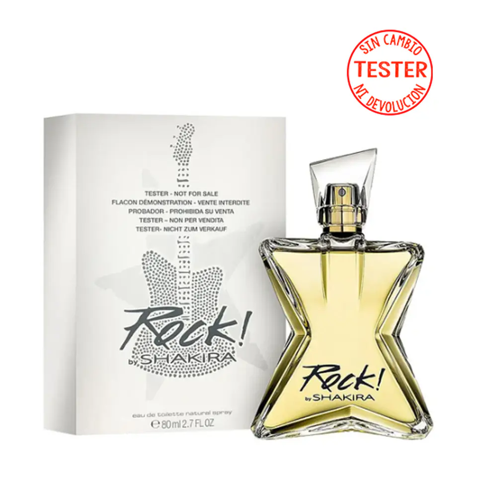 ROCK BY SHAKIRA EDT 80 ML (TESTER-PROBADOR) - SHAKIRA 1