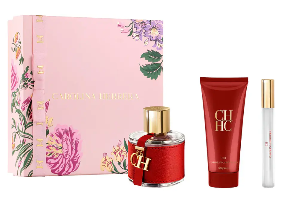 CH WOMEN EDT 100 ML + TRAVEL 10 ML + BODY LOTION 100 ML ESTUCHE - CAROLINA HERRERA 1